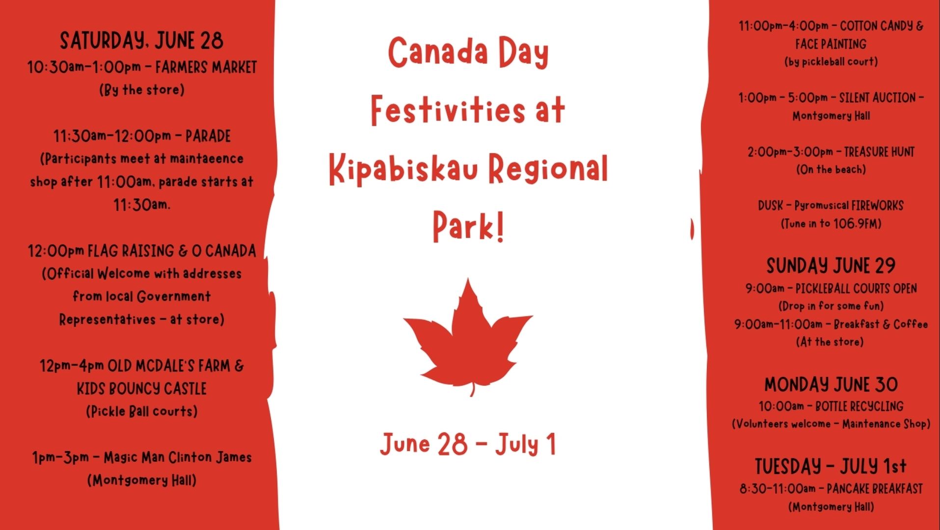 Canada Day Weekend 2025